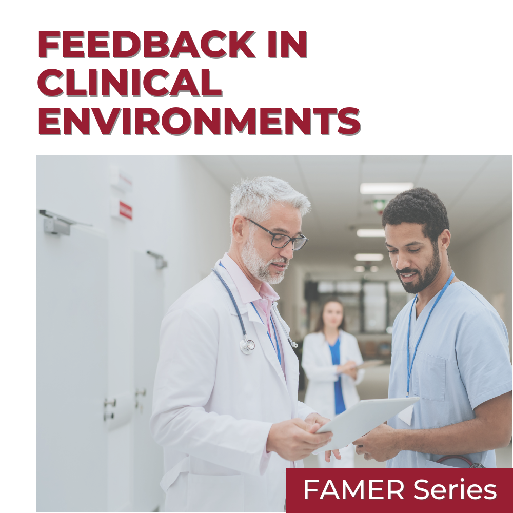 eCourse Feedback in Clinical Environments - FAMER Session Banner